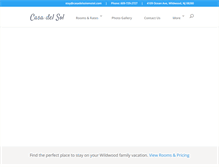 Tablet Screenshot of casadelsolemotel.com